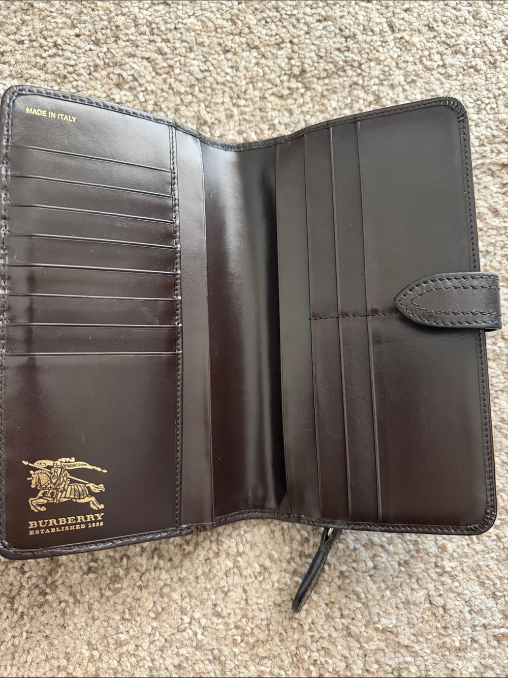 Burberry Leather Continental Wallet - Picture 2 of 9